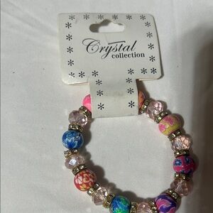 Crystal Collection Multicolor Beaded Bracelet